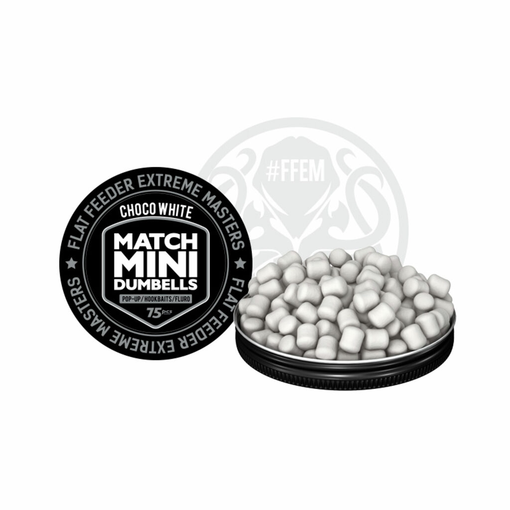 Насадочные бойлы FFEM Pop-Up Match Mini Choco White 7x10mm