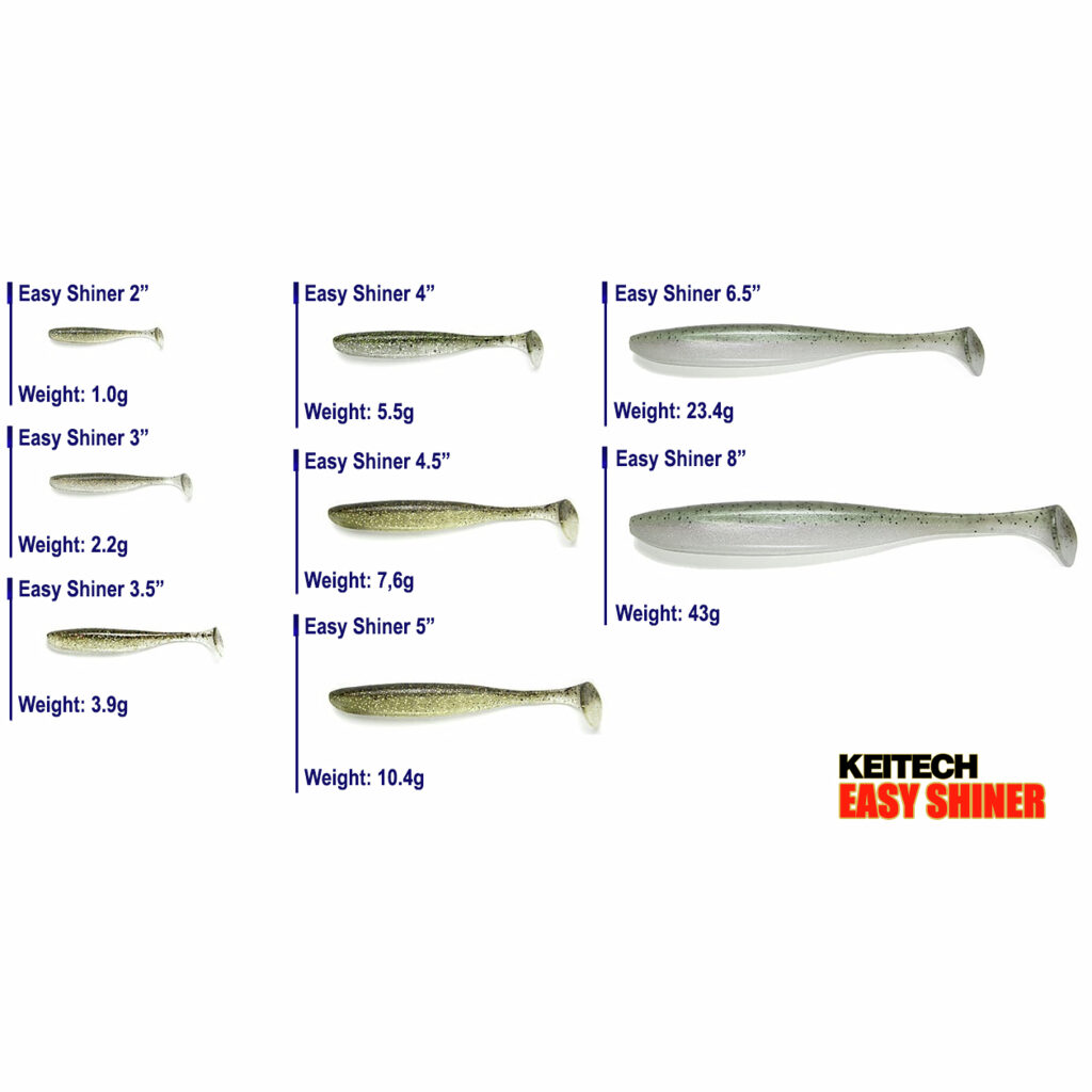 Приманка силиконовая Keitech Easy Shiner 3.5