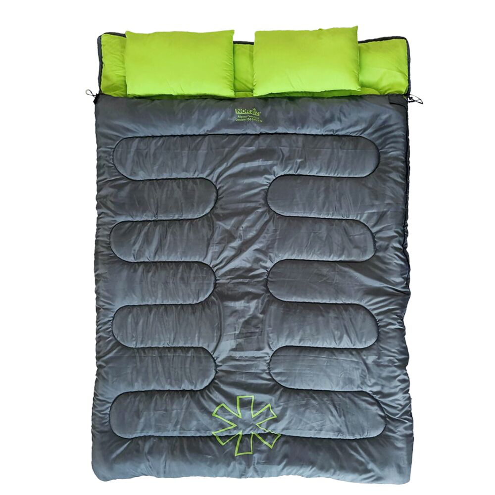 Мешок-одеяло спальный Norfin ALPINE COMFORT DOUBLE 250 GREEN