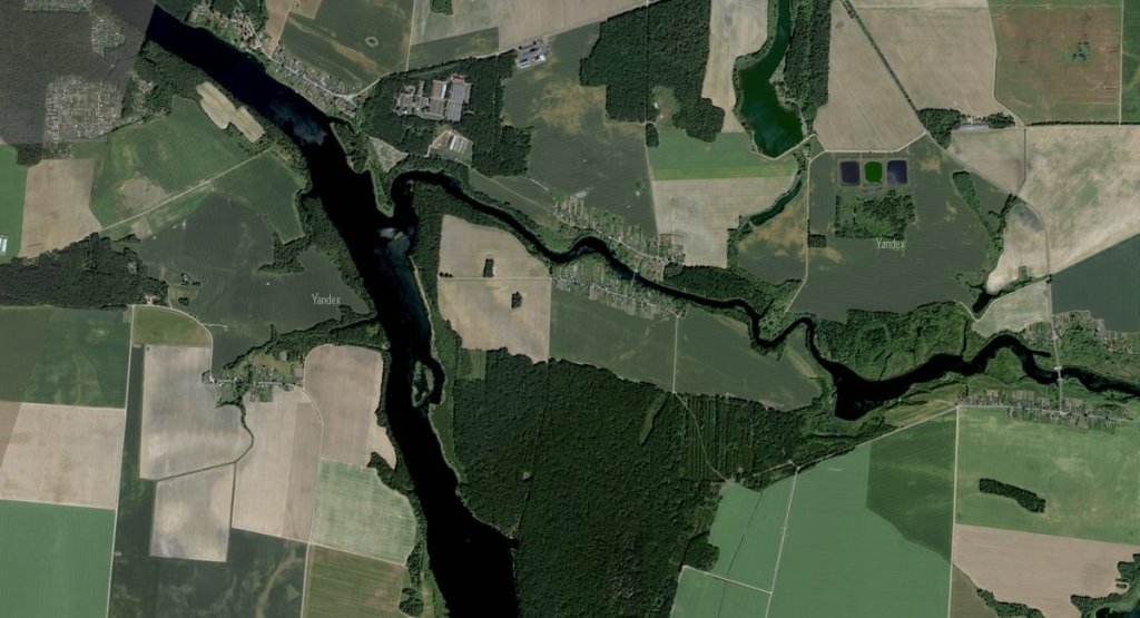 Впадение реки Котра в Неман Впадение реки Котра в Неман